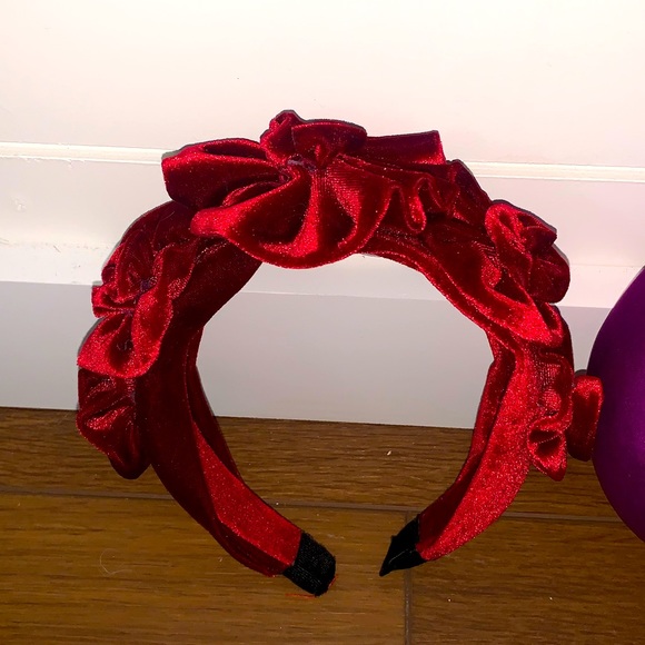 NWT/EUC BUNDLE! Velvet & Textured Wide Band Zara Headbands main image 5